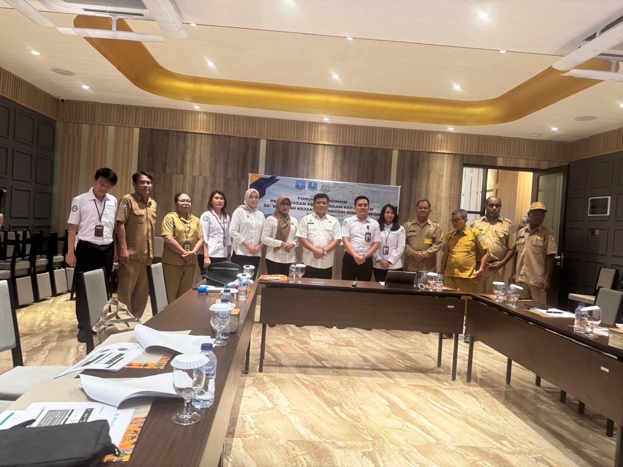 DPMPTSP Biak Numfor Ikuti Rapat Teknis Bersama Kejaksaan, Polres, Disnaker, dan BPJS Kesehatan